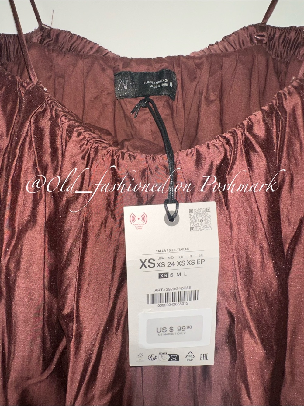 ZARA ZW Multi-Position Balloon Dress - Terracotta - Picture 15 of 16